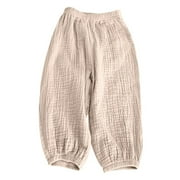 VERUGU Toddler Baby Kids Fall Fashion Cute Sweet Elasticity Flared Pants Trousers Pants Leggings Beige 2 Years